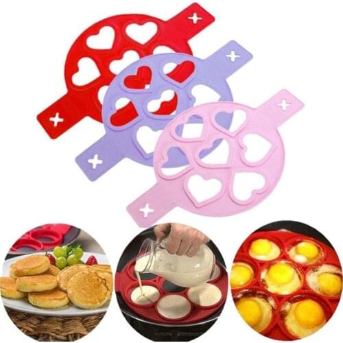 Silicone Pancake Maker Non-stick Cake Egg Pan Flip Tools Egg Rings Mould Pastry Mat Mold For Baking Kitchen Accessories