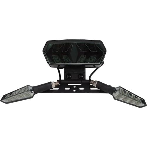 LED Running Turn Signal Lamp Tail Light Motorcycle Fish Bone Style Brake Light