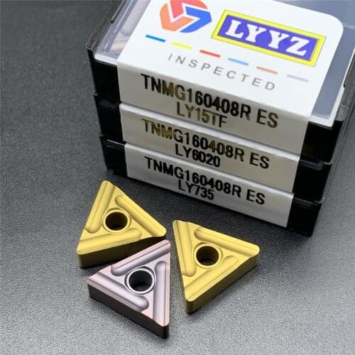 TNMG160408R ES LY15TF/LY735/LY6020 External Turning Tools Carbide insert Lathe cutter Tool turning insert