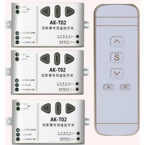 Tubular motor garage door / projection screen / shutters AC85V 110V 220V 250V RF Wireless Remote Control switch Digital remote