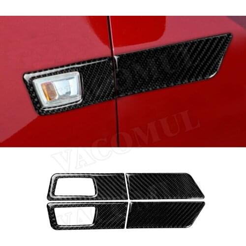 Carbon Fiber Car Front Side Signal Turn Lamp Light Cover Trim Sticker For Chevrolet Cruze 2009-2015 Car Accessories