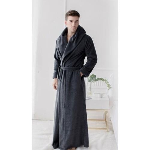 Womens Ultra Long Robe Microfiber Fleece Floor Length Plus Sizes Bathrobe Sleepwear Loungewear Night Gown Pajamas Robes