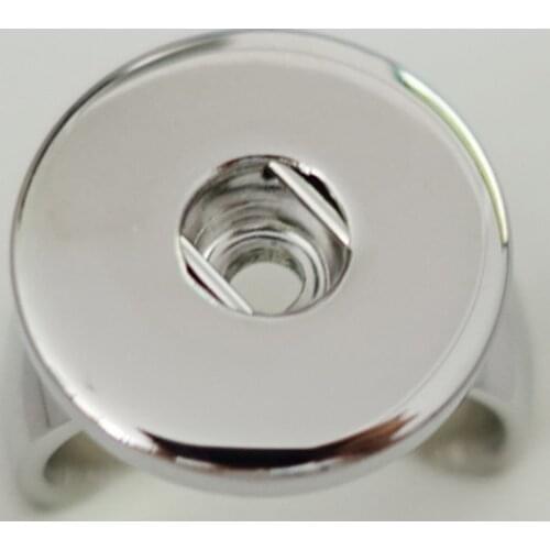 18mm Snap Buttons Ring Fashion Men Women Rose Gold Argent Jewelry Christmas Gift