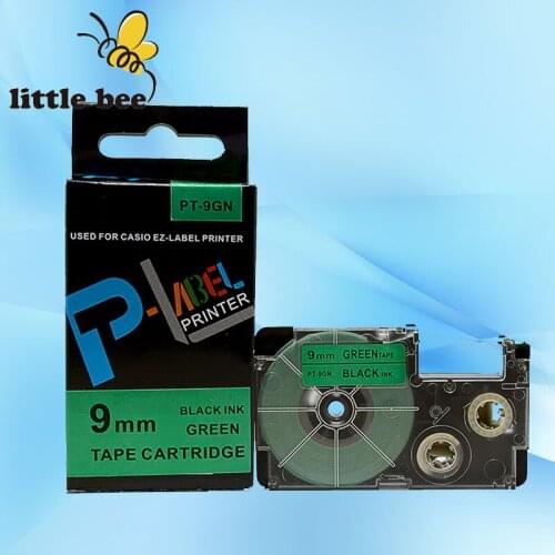 5Pcs XR-9GN1 Mixed colors 9mm Compatible CASIO label tapes XR-9WE1 XR-9X1 XR-9YW1 XR-9RD1 XR-9GN1 XR-9BU1 printer Ribbon