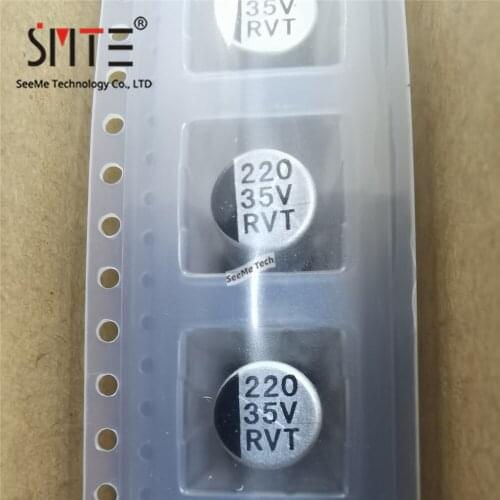100pcs/lot NACZ221M35V8X10.5TR13F Aluminum electrolytic capacitor 220UF 35V size 8.0*10.5 New and original