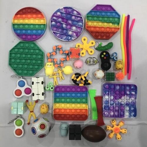 Fidget Toys Set Anti Stress Bubble Antistress Relief Autism Anxiety Sensory Toy for Kids Adults