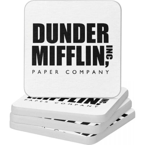 Dunder Mifflin Inc Natural Diatomite Square Round Coaster Non Slip Cup Bonsai Mat Soap Toothbrush Pad Wholesale Diameter 10cm