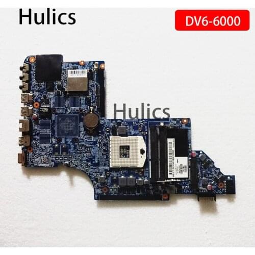 Hulics Original 665351-001 665351-501 For HP Pavilion DV6-6000 Notebook Mainboard 11A39-2 HM65 DDR3 main board motherboard