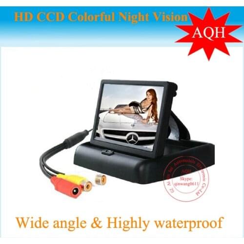 4.3inch TFT LCD Car Monitor Car Reverse Backup Camera Car Monitor free shipping ---promotion