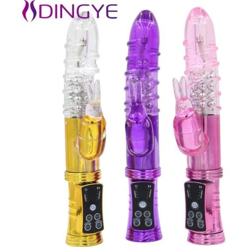 Rabbit Vibrators 12 Speed Waterproof G Spot Rotation Vibrator Clitoral Stimulator Vibration Dildo Adult Sex Product Sex Toy