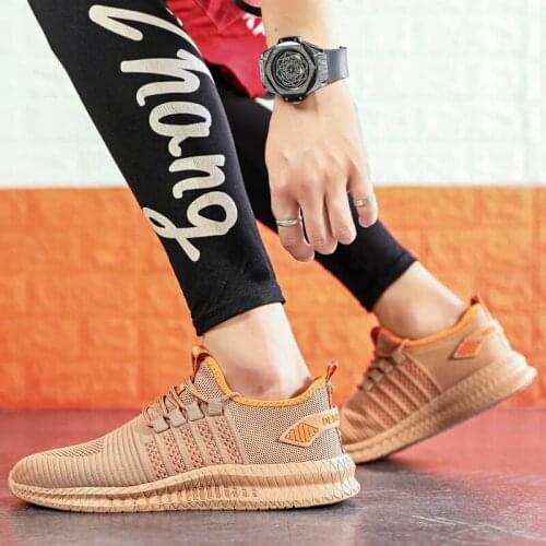 2021 autumn fashion new big size couple sneakers flat casual shoes couple mesh breathable walking sports running shoes
