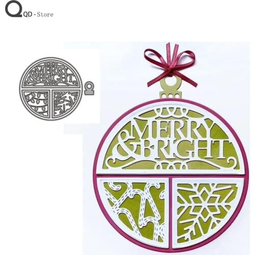 Round Greeting Label Cutting Dies New Dies Scrapbooking Mold Cut Childrens Handmade Tools DIY Craft Decoration Metal Dies 2021