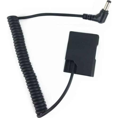 Dummy Battery Coupler Adapter replace EN-EL14 EP-5A + DC Male Coiled Spring Cable for Nikon D5600 D5500 D5300 D3400 DSLR EL14A