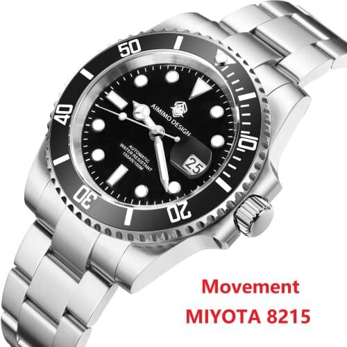 PAGANI DESIGN Men Automatic Watches Japan Seiko-NH35A Movement Mechanical Watch Men 316L Steel Waterproof 100M Clock Men Watches