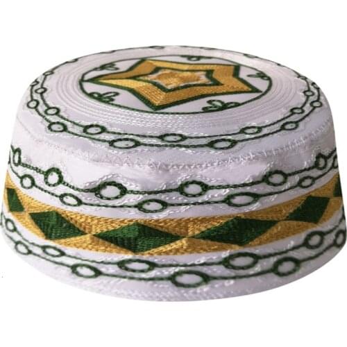 Mens Islamic Caps Turbante Indiano Muslim Prayer Bonnet Kippot Jewish Kippah Arab Musulman Hats Hombre Saudi Arabia Kipa Caps