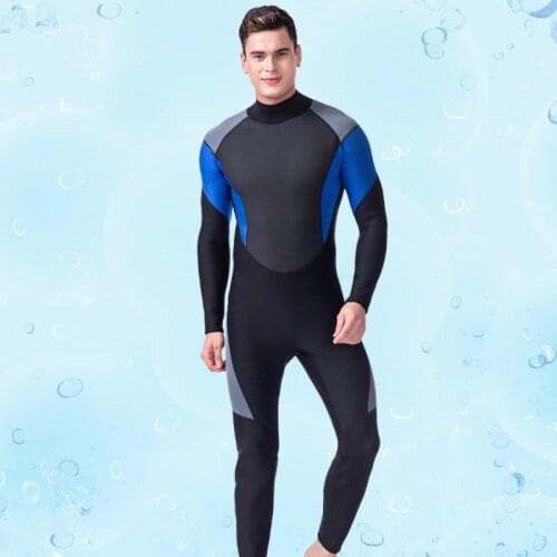 Men Colorful Mesh Skin Chest for Free Diving Wetsuit 3mm Thickness Super Elastic Surfing Scuba Full Wetsuit