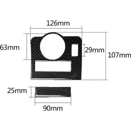 Carbon Fiber Headlight Switch Interior Trim Cover Sticker for Ford Mustang 09-13 car accessories наклейки на авто