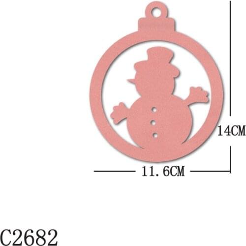 New Christmas snowman ornaments Wooden Die Scrapbooking C2682 Cutting Dies Multiple Sizes