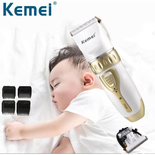 Kemei Rechargeable Hair Clipper Barber Cordless Electric Beard Trimmer for Men Ceramic Blade Cutter Hair Cutting Machine F35