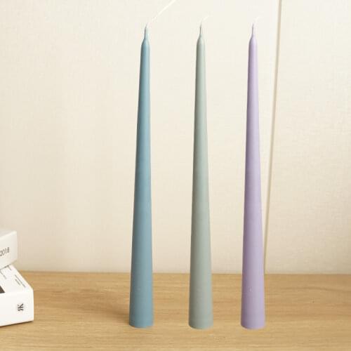 Big and Small Head Long Brush Holder Wax Candlelight Dinner Candle Making Church Candle Plastic Mold Candle Making Supplies