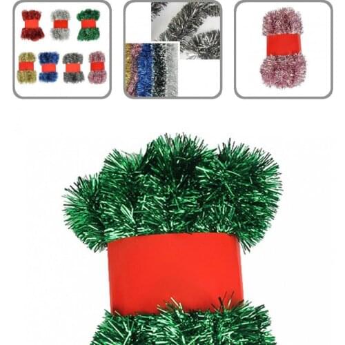 Christmas Decoration Festival Luxury Metallic Tinsel Garland for Garden