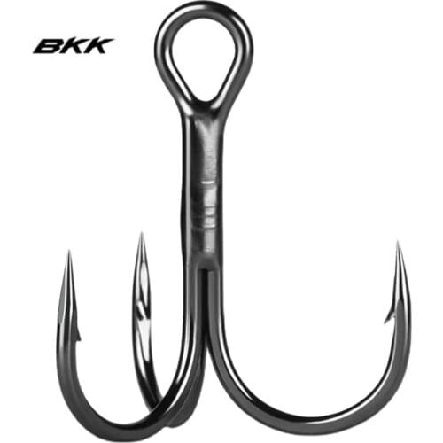 BKK Fishing Hook 8/40/80pcs 2/4/6/8/10/12/16/18# High Carbon Steel Treble Hooks Japan BKK Saltwater Freshwater FishHook for Bass