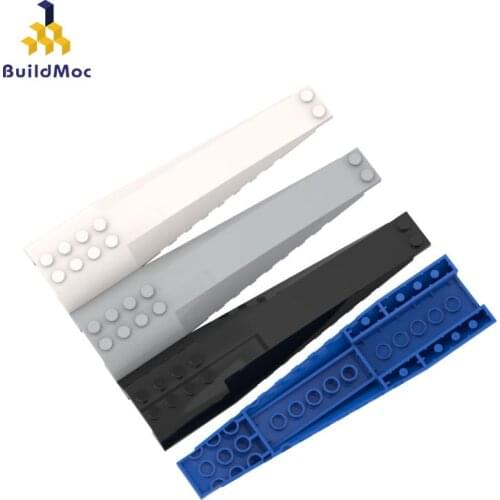 BuildMOC 45301 16x4 wedge brick ldd45301 For Building Blocks Parts DIY Construction Educational Crea