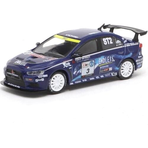 TW 1:64 Lancer EVO X Super Taikyu 2010 alloy toy car toys for children diecast model car Birthday gift