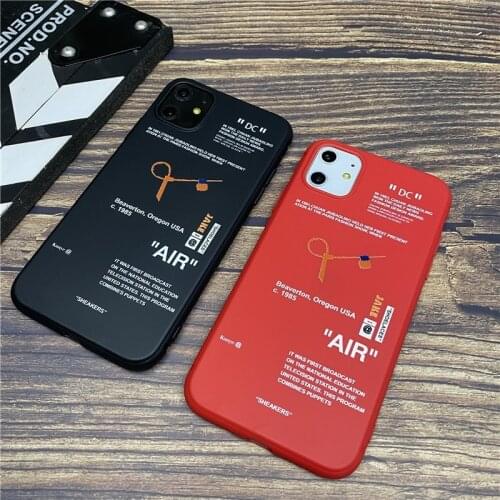 Street Fashion AIR soft case for iphone 12 mini 11 pro x xs max xr 8 7 6 6s plus SE 2 silicone phone cover OFF coque fundas capa