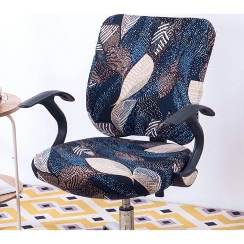 Universal Office Computer Lifting Rotating Chair Cover Home Elastic Spandex Removable Split Seat Case sillas de oficina