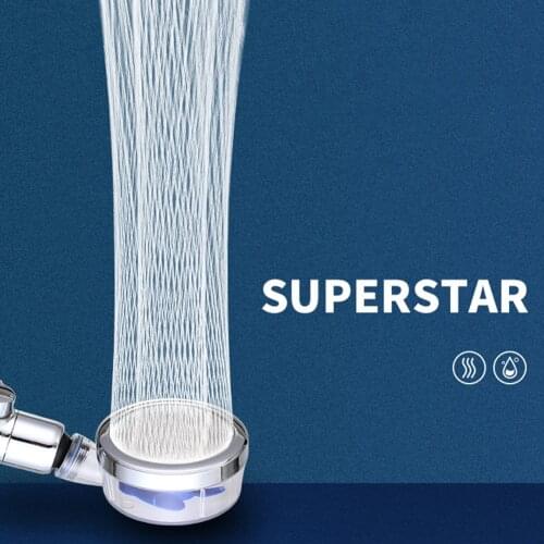 Water Saving Spray Shower Head ABS High Pressure Rainfall Shower Head Bathroom Hand-held Pressurized Massage Shower Head