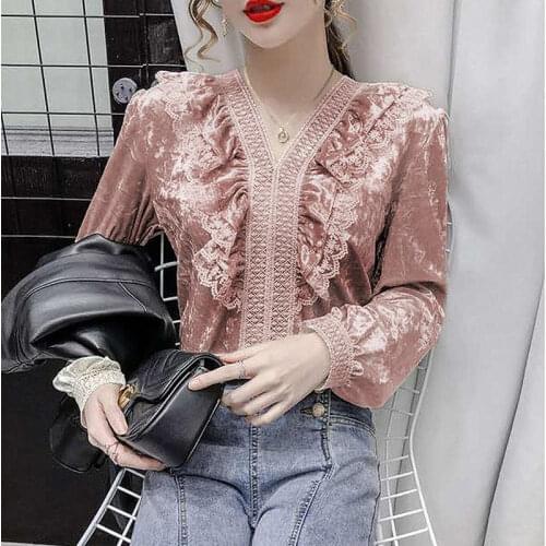 Yunyiwa Blouses With Flounce China