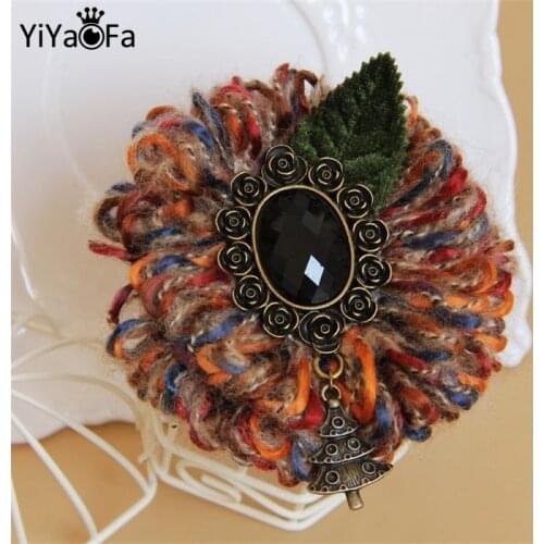 YiYaoFa Victorian Pin & Brooches Women Cape Buckle Handmade Vintage Gothic Jewelry for Women Party Accessories BR-30