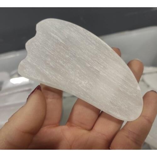 1pcs Natural Selenite Crystal Reiki Healing Crystal Scraping Plate