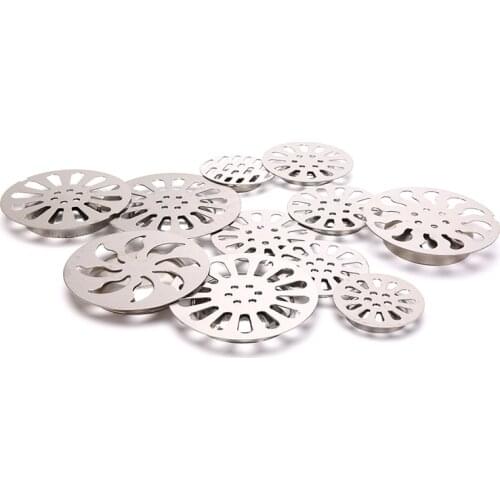 1pc Stainless Steel Floor Drain Cover Overflow Round Anti-clogging Shower Drain Bathroom Accessories