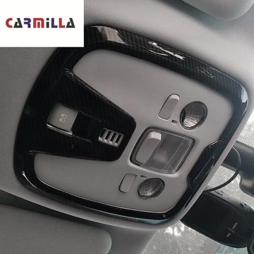 2Pcs/Set Car Reading Lights Cover Fit for Peugeot 308 308s 408 2016 - 2019 Front Back Reading Lamps Trim Sticker Accessiories