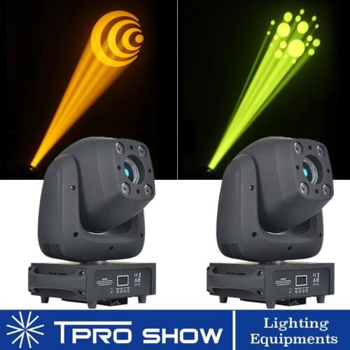 2Pcs Moving Head Spot 100W LED Lyre Wash 4x10W Gobo Colors Change 2in1 Stage Lighting Effect Dmx DJ Light For Wedding Club Disco