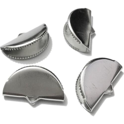 20mm Fan Tassel Clip on Earrings Fringe Crimp end beads leather cord leather cord flat cover clasps End Caps String ribbon