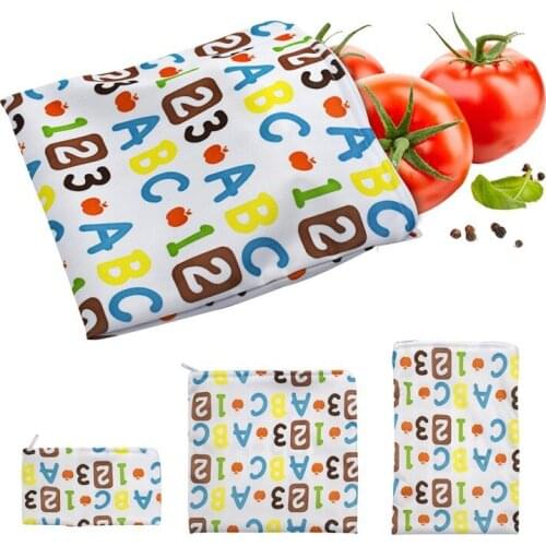 3PCS Reusable Snack Bags Sandwich Bread Food Storage Bags Heating Pastry Tools For Camping Travel Hiking Lunch Waterproof Bag