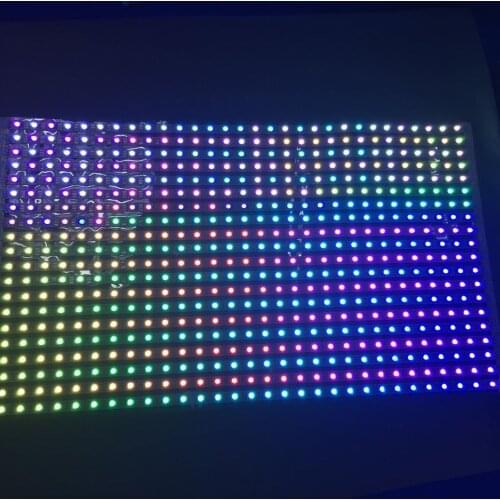 30*40 pixels RGB full color WS2812B Flexible LED Pixel Panel Light DC5V