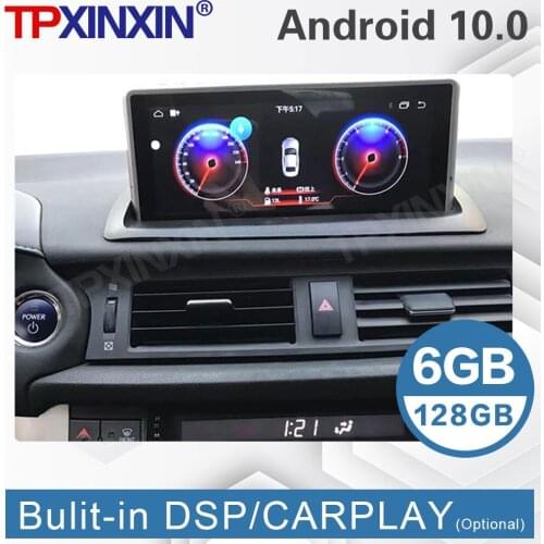64G For Lexus CT200 CT200h 2011-2017 Android 10 Touch Screen Car Radio Tape Recorder Multimedia Player GPS Navigation Carplay