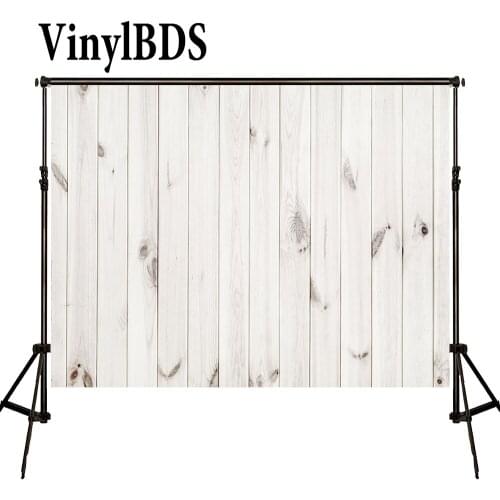 VinylBDS 10x10ft White Wood Photography Background Newborn Abstract Portrait Backdrops Baby Shower Backdrop for Photo Studio