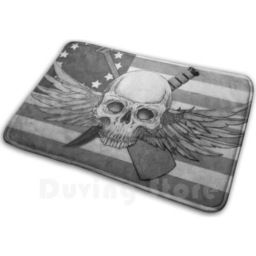 Betsy Ross Recon Jack B&W Mat Rug Carpet Anti-Slip Floor Mats Bedroom Usmc Recon Jack 0321 8427 8403 Personalized Betsy Ross B