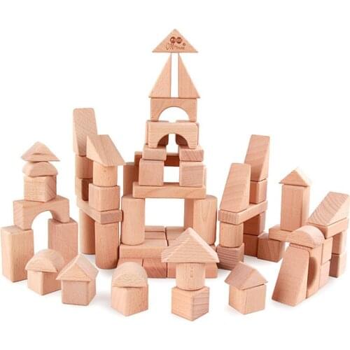 Wooden Building Blocks Educational Toys Geometric Assembling Building Blocks Baby Early Learning Educational Toys For Children