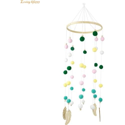 Wooden Ceiling Mobile Baby Crib Mobile For Boy and Girls Baby Bed Room Decor Home Decoration Accessories Kids Room Decorations