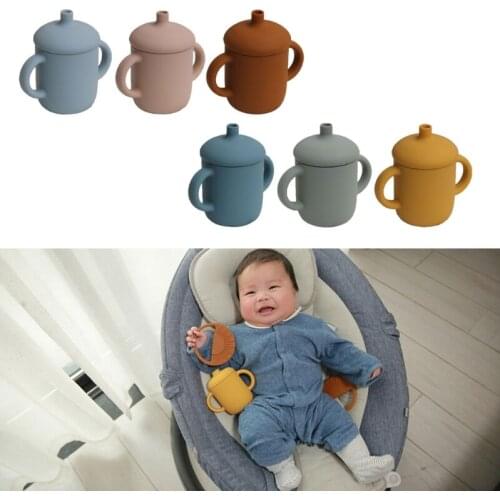 Baby Silicone Water Cups Beverage Cups Straw Cups BPA-free Children Straw Cups