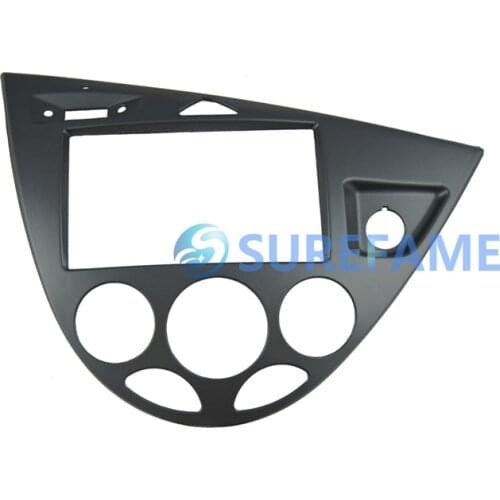 Double Din Car Audio Frame for Ford for Focus MK1/Fiesta RHD Stereo Fascia GPS Panel Dash Trim Kit Surround Adapter Bezel Cover