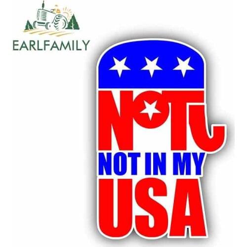 EARLFAMILY 13cm x 8.9cm for Democratic Party Sign Car Stickers Vinyl JDM Bumper Trunk Truck Graphics Waterproof Anime Fine Decal