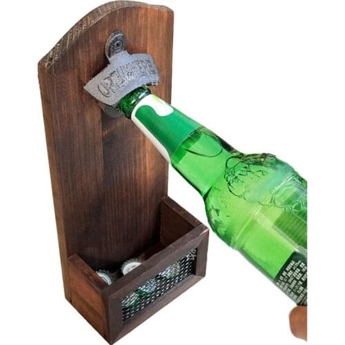 Creative Vintage Antique Iron Wall Mounted Bar Beer Glass Bottle Cap Opener Kitchen Tools Bottle Opener Beer Opener