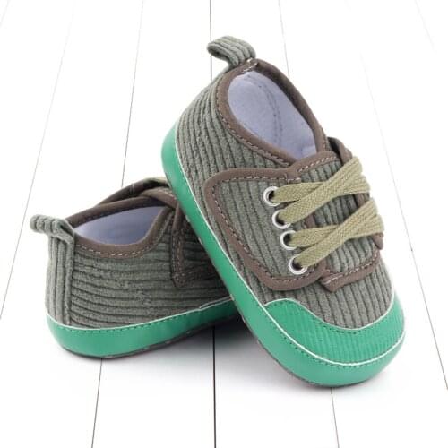 Newborn Infant Baby Shoes Girls Boys Sneaker Slip Soft Sole Flat Lazy Loafers Casual Canvas Crib Girls Boys